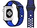 Produktbild YHSY Uhrenarmband 1/2/3/4 Serie Gummi Silikon Sportuhr Serie 5 Armbänder Für Iwatch Armband 42mm 44mm SM Schwarzblau