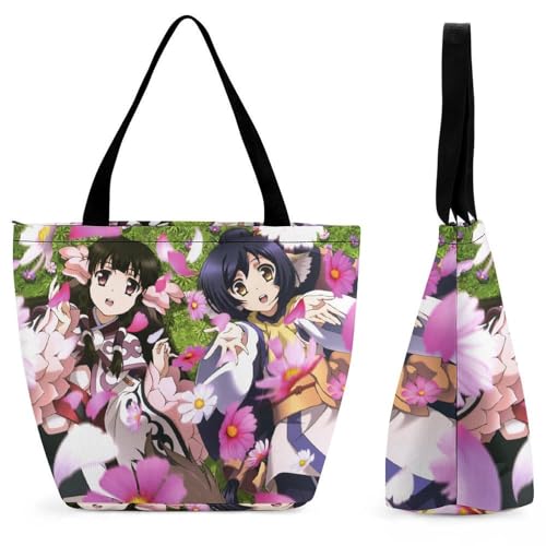 Sac de shopping grand volume d'anime pour femme sac à main pratique voyage et cours
