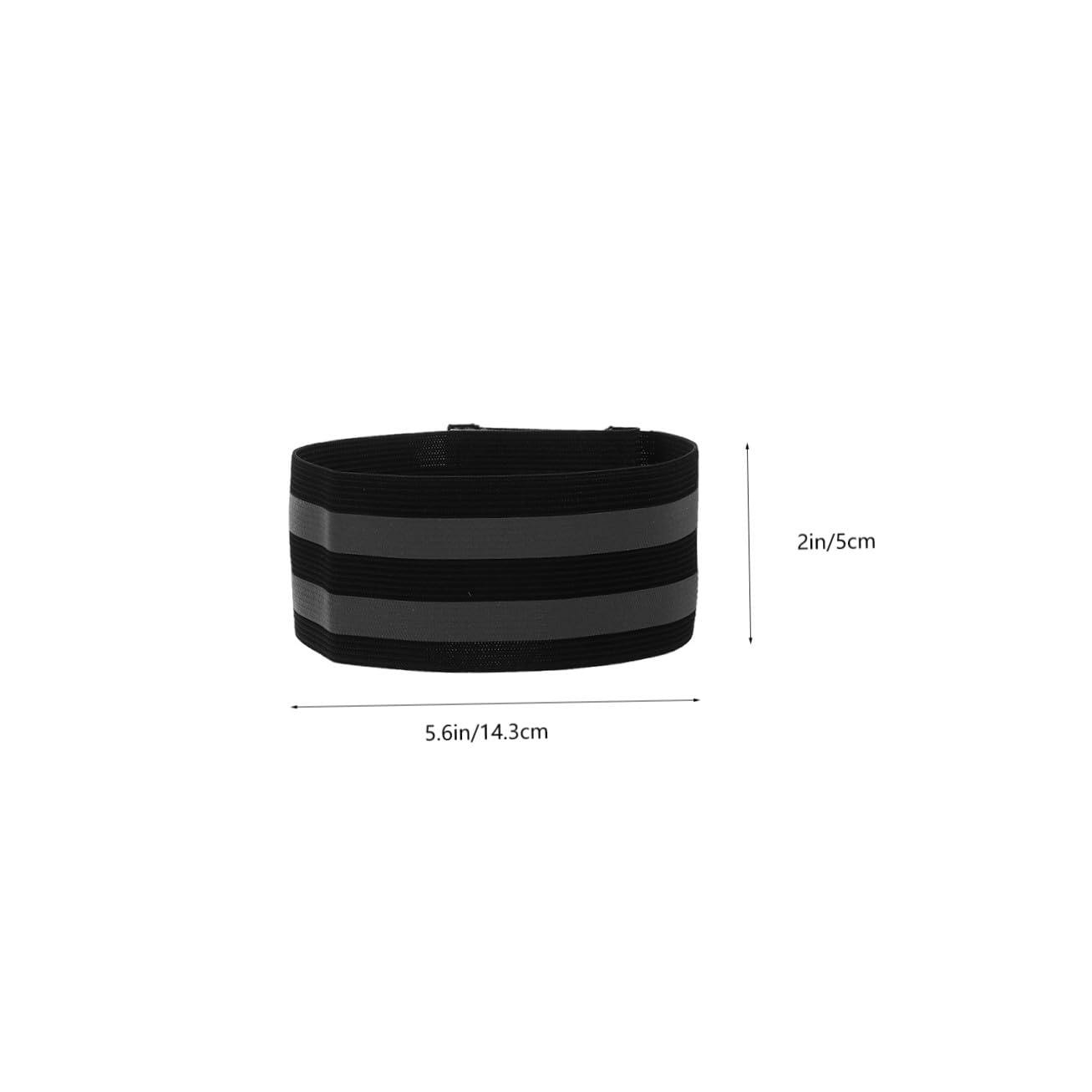 Yardwe Reflective Tape Reflektorbänder Gummibund Ausrüstung Party-armbänder Reflexstreifen Für Bekleidung Reflektierender Gürtel Für Nachtspaziergänge Gummiband Black
