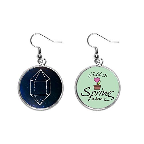 Pendientes universo de fantasía de cristal azul y estrella: el regalo ideal de primavera