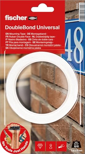 fischer Cinta adhesiva universal de doble cara, alta resistencia