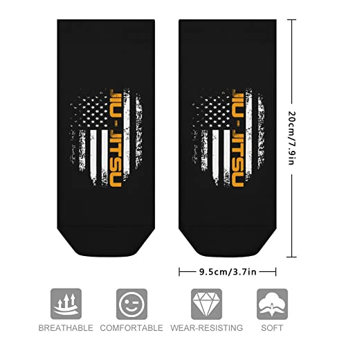 Jiu Jitsu Ankle Socks Low-Cut Athletic Running Socks for Men and Women2