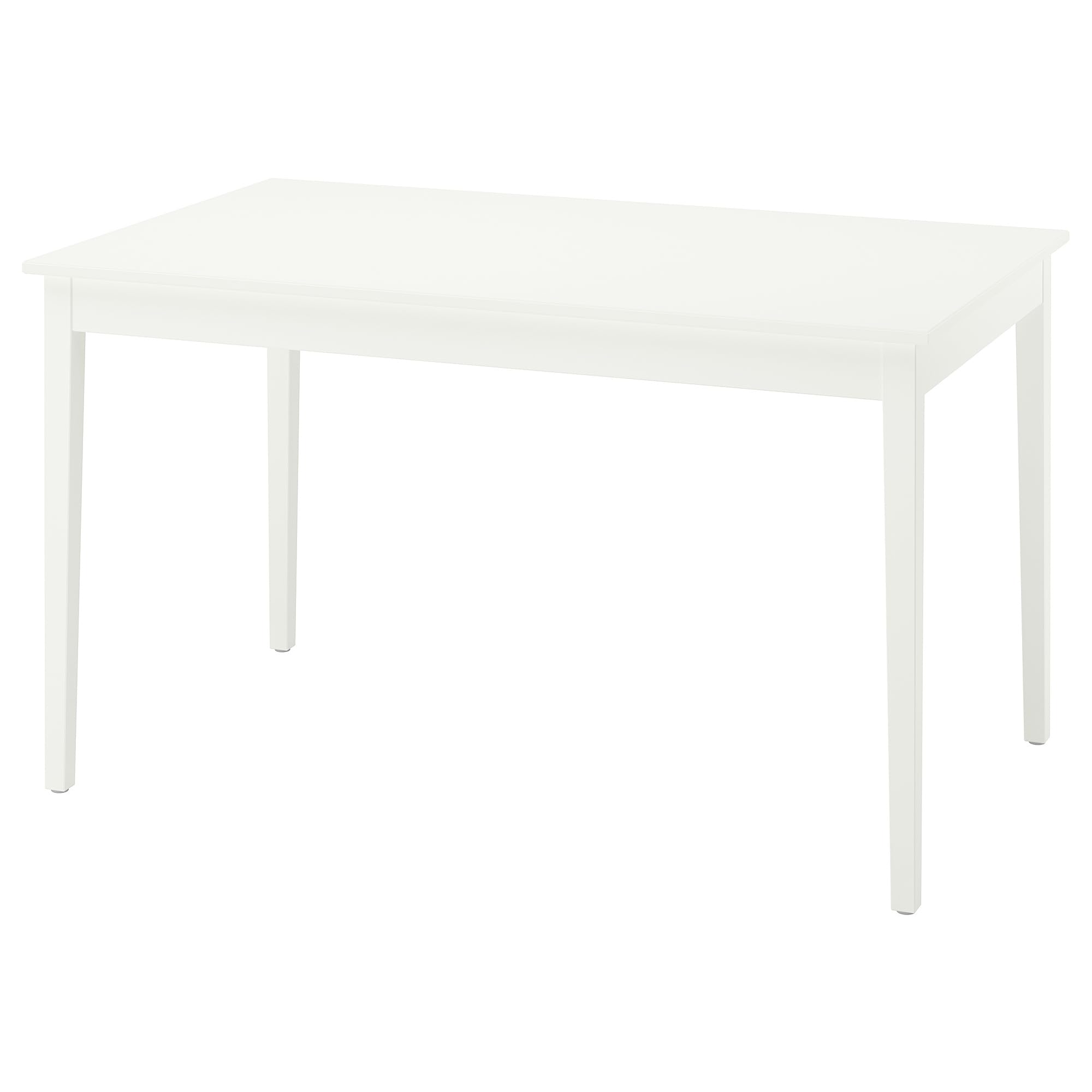 Table blanche NÄSINGE 130x80 cm ProTuning pour salle à manger et cuisine moderne