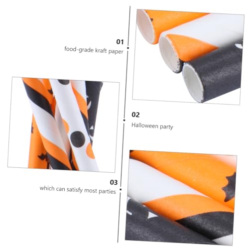 Set de 250 pitillos de papel para Halloween miniatura 6