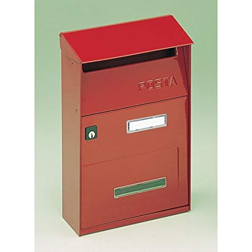 Cassetta Postale Alubox Effe T Verniciata Colore Rosso - Alubox 13Ftvro