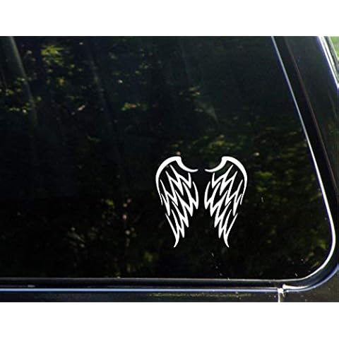 Sweet Tea Decals Pair of Wings - 3 3/4" x 3 3/4"- Vinyl Die Cut Decal for Windows, Trucks, Cars, Laptops, Glasses. Mugs, Etc. Cover