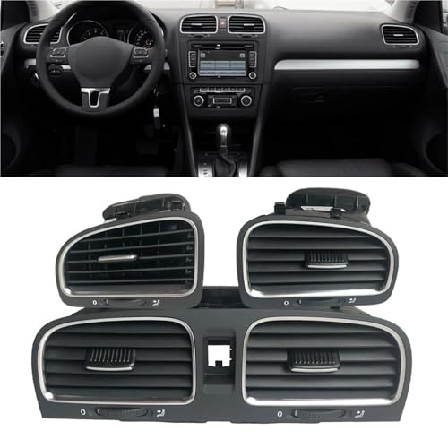 Rejilla de ventilación de CA para salpicadero de Golf 6 GTI MK6 2009-2012 2