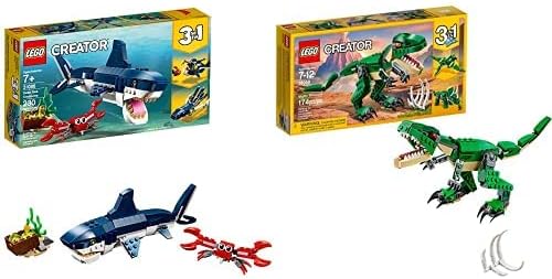 قیمت و خرید LEGO Creator 3in1 Deep Sea Creatures 31088 یک کوسه ، ماهی مرکب  ، ماهی ماهی و خرچنگ بسازید برند LEGO | مالتینا