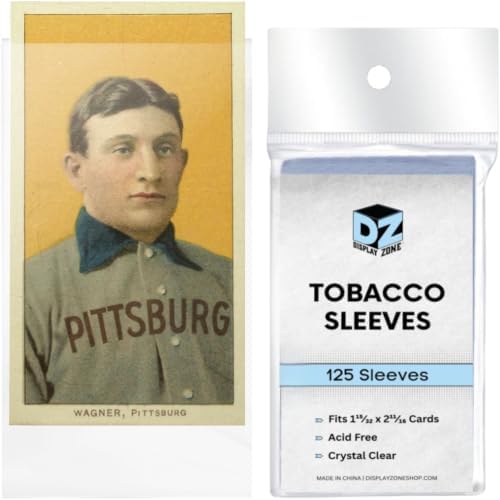 (125 Count) Display Zone Tobacco Card Penny Sleeves for Allen & Ginter Mini image 5