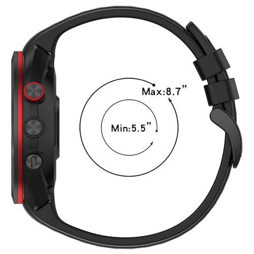 Correa silicona para Garmin Approach S70 22mm miniatura 5