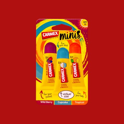 Carmex Minis Scented Lip Balms (Pack of 3 x 5 g each) – Soft, Protected Lips with SPF 15 - Image 2
