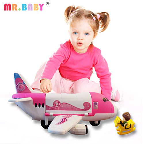 image for Mr.baby Toy Airplane Set, 3+Year Old Boy and Girl Transport Cargo Airp