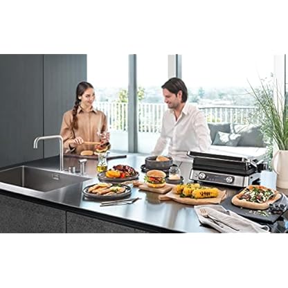 De'Longhi CGH1112D MultiGrill 1100, Elektrogrill mit App, 2 unabhängige Thermostate, elektronische Temperaturkontrolle… – Bild 7