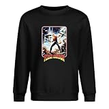 Flash Gordon Retro 1980's Movie Science Fiction G200 Ultra - Sudadera de manga larga para hombre, cuello redondo, 100 % algodón, color negro, Negro, M