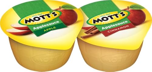 Mott's Apple & Cinnamon Variety Pack Applesauce, 4 Ounce Cup, 36 Count #TOP1