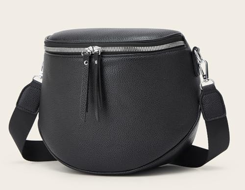 Womens Vintage Vegan Leather Shoulder Bag Small Crossbody Sling Purse Handbags Chest Satchels4