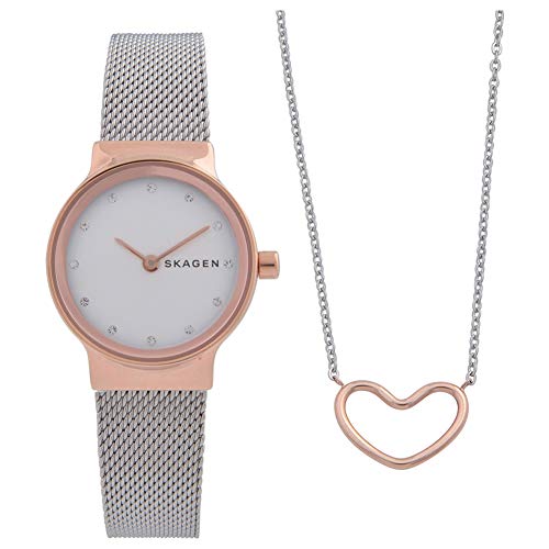 Preisvergleich Produktbild Skagen Damen Analog Quarz Uhr mit Edelstahl Armband SKW1101