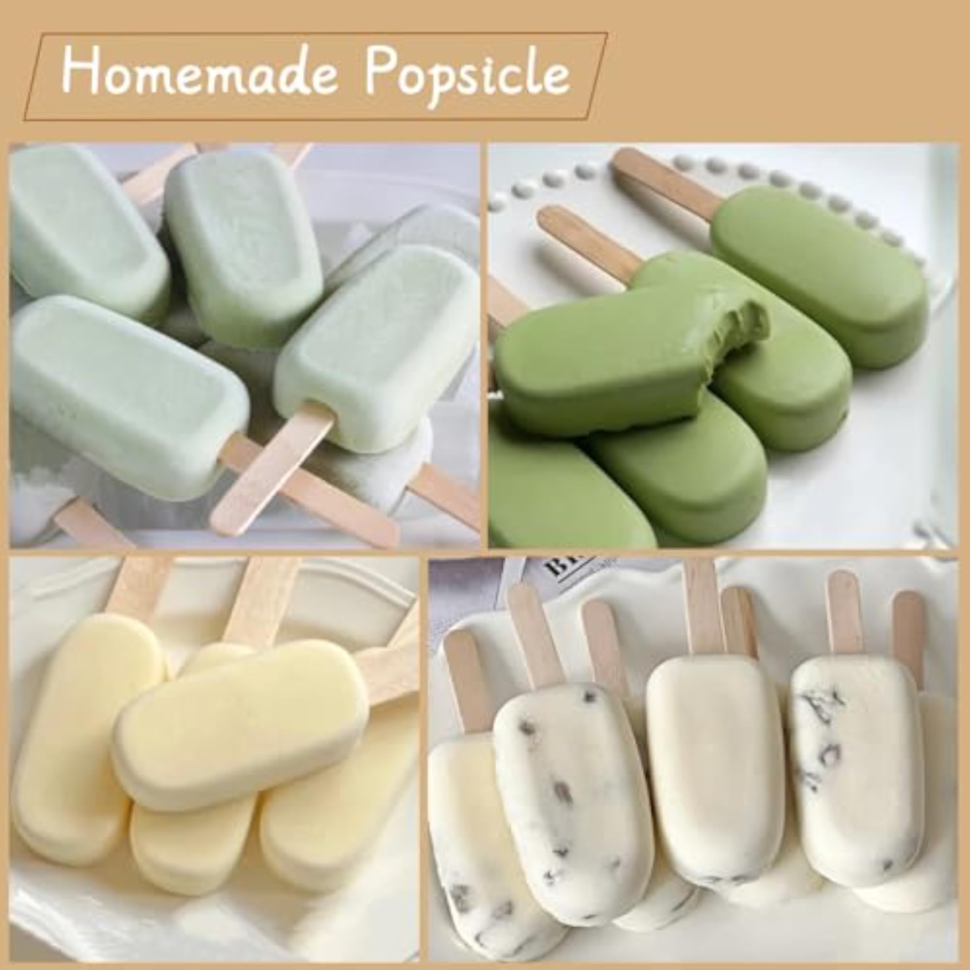 200Pcs Jumbo Wooden Craft Sticks for DIY Projects