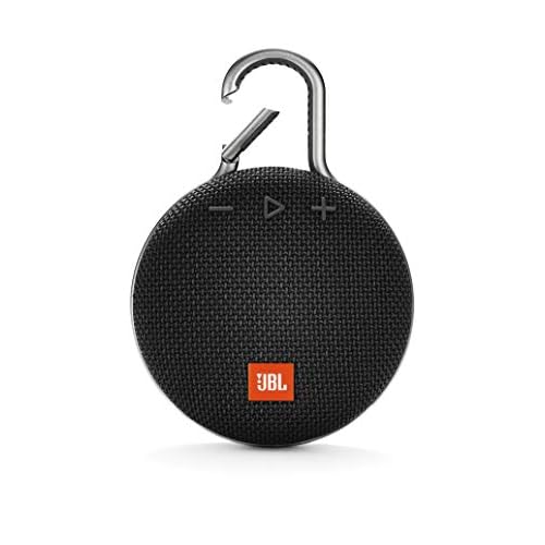 JBL Clip 3 Bluetooth Lautsprecher - Wasserdichte, tragbare Musikbox mit praktischem Karabiner - Bis zu 10 Stunden kabelloses Musik Streaming Schwarz