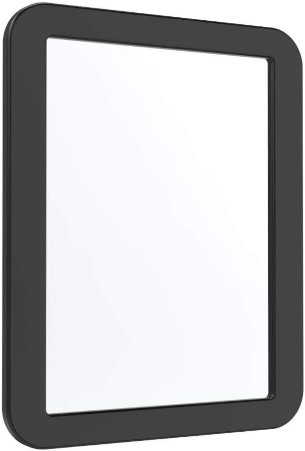 Magnetic Locker Mirror 5 ¼" x 7", AnkeyMall Magnetic Back Sticks to Any Ferrous Metal Surface, Ideal Mirror for School Locker, Bathroom, Household Refrigerator or Office Cabinet, Black