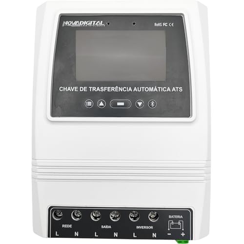 Chave de Transferência Automatica ATS Bluetooth Novadigital 10.5V/21V/42V Ajustável