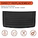 ECOTRIC Black Hood Vent Hood Louver Compatible with 2006-2010 Hummer H3 Air Vent Grille Panel Replace for Part Number GM 20880500 15231746 15836982 15298497