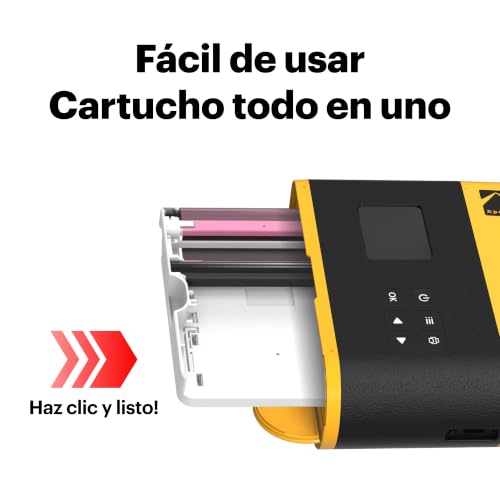 Miniatura 5 de Kodak Mini Shot 3 Era 4pass 2-En-1 Cámara Instantánea E Impresora De Fotos 7,6x7,6cm Cámara Pack Con 68 Hojas 8 Hojas Iniciales 60 Hojas , Amarillo