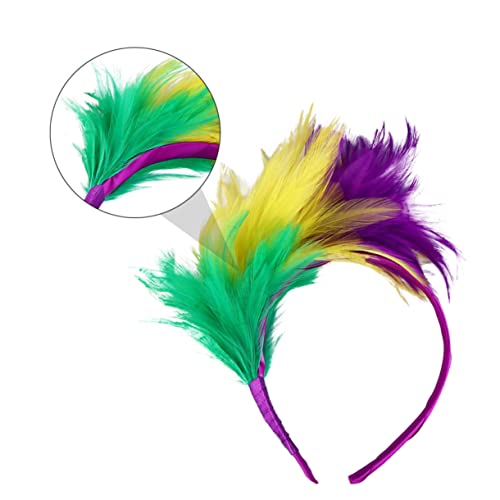 Fascinator plumes bandeau confortable pour soirée à thème - 7