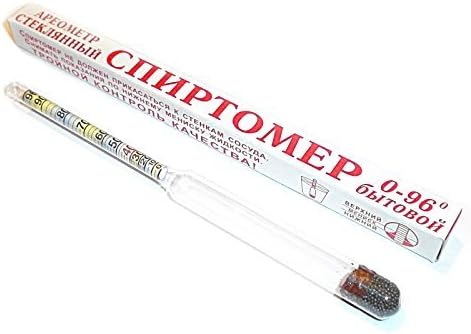 (Alcohol 0-96Ã‚°) Spirtometer, Alcoholmeter, Spirtomer, Areometer, Hydrometer (brandy, whiskey, wine, beer) by ALCOHOLMETER