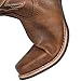 SheSole Women's Cowboy Boots Square Toe Western Cowgirl Mid Wide Calf Embroidered Boots Brown US Size 7