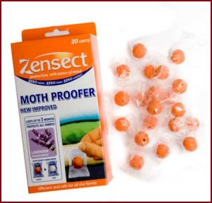A Zensect Bouchard Moth Proofer Balls with