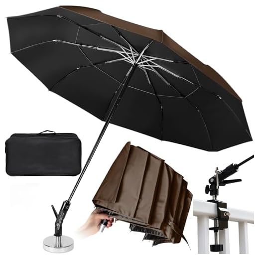 60" Folding Magnetic Umbrella for Outdoors