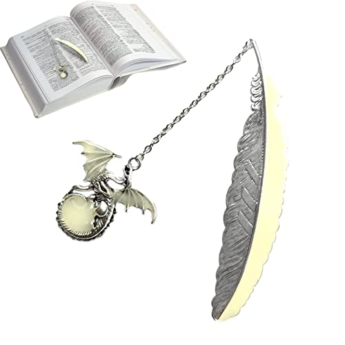livros metal para mulheres | Marcador luminoso penas vintage - Pingente Pterossauro Páginas Natal Me