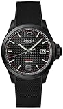 Longines Conquest V.H.P. Perpetual Quartz Black Carbon Dial Men's Watch L3.726.2.66.9
