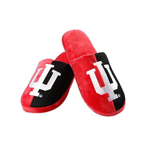 Image of FOCO Oklahoma Sooners NCAA Mens Team Logo Staycation Slippers