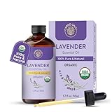 Carno Calm Lavender Essential Oil Pure | USDA Organic Lavender Oil for Skin, Diffuser, Aromatherapy & Hair, Massage & DIY Uses | 1.7 fl oz