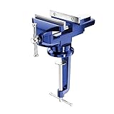 Schraubstock, 2-in-1-Tischschraubstock mit multifunktionaler Backe und Schnellverstelltaste,...