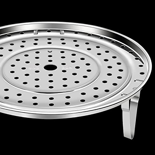 Mini Skater 1 Pack Stainless Steel Steamer Rack Stand Thicken Pressure Cooker Canning Racks With Detachable Legs For Stock Pot Steaming Tray Pans (10.2Inch) #TOP3