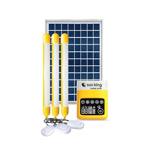 Sun King Home Solar System with Modern Solar Lighting (200X)