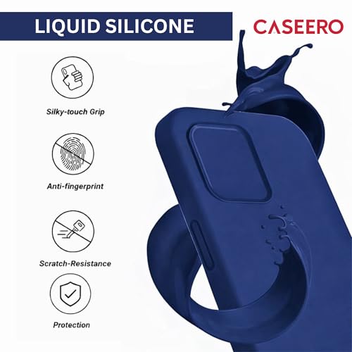 Image of Silicone Back Cover for Realme C55 / Narzo N55 | Premium Soft Matte Liquid Silicone TPU | Complete Phone and Camera Protection Shockproof Slim Back Cas (Blue)