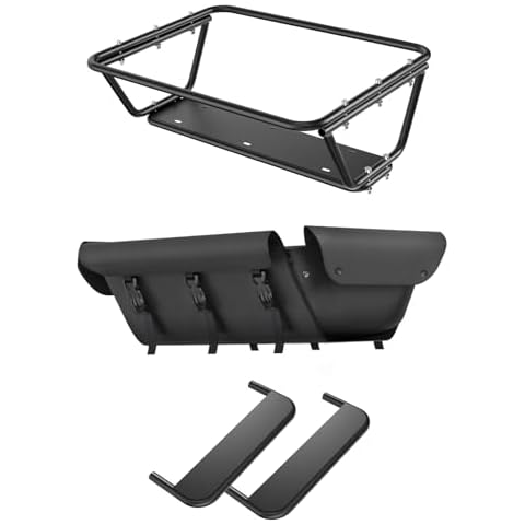 Mukkpet Stepwagon Ebike Handrail Basket Set,Carry Kids or Cargo, Includes Handrail,Pedals,Fabric Cover,Not Included Electric Bike Cover