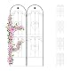 Rankgitter Relaxdays 2er Set aus Metall, 180 x 50 cm, Gartenrankhilfe