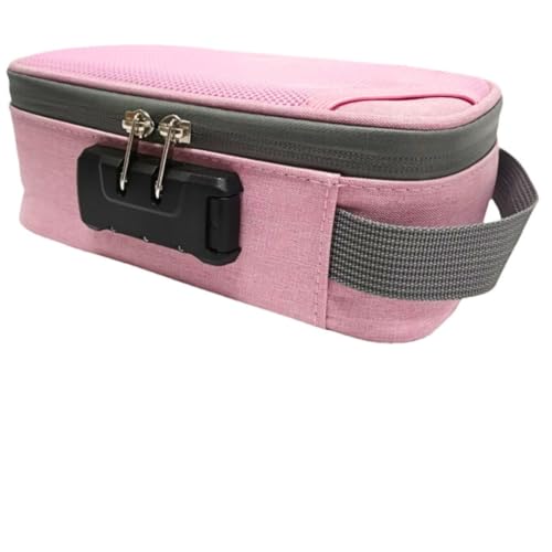 My Green Thumbs Pink Smell Proof Bag with Combination Lock - Travel Essentials Organizer, File Container, Lockable Box for Private Stash, Gift for Storage and Organization