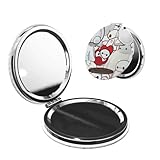 コンパクトミラー ベイマックス 化粧鏡 携帯ミラー 手鏡 メイクアップミラー 折りたたみ式 両面拡大鏡 旅行 携帯便利
