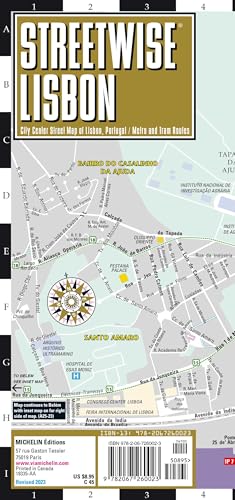 Streetwise Lisbon Map - Laminated City Center Street Map of Lisbo...