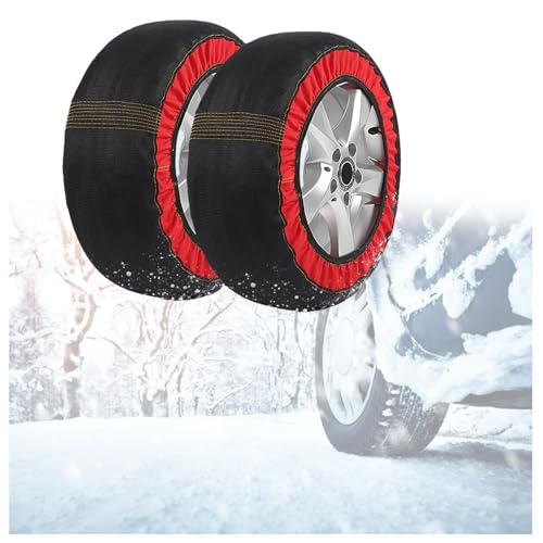 布製タイヤチェーン 布チェーン スノーソック 滑り止め 冬の雪?策 雪道 路面凍結 緊急用 駆動輪 軽自動車 非金属 簡単装着 ジャッキアップ不要 低振動 低騒音 軽量 2個 245/70R17