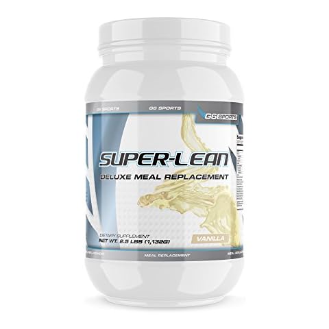 G6 Sports Nutrition Super-Lean Deluxe Meal Replacement (32g Protein, 7g Fiber, 25 Added Vitamins & Minerals) – 2.5lb Jar – Vanilla Cover