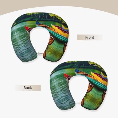 Almohada cuello viscoelástica tamaño estándar negra miniatura 3