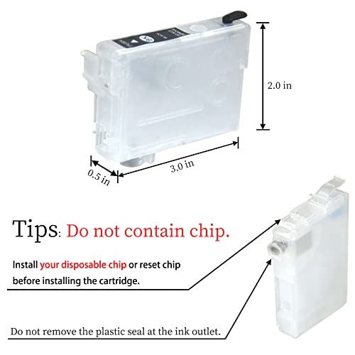 212Xl No Chip Replacement Refillable Ink Cartridges Sublimation Ink Cartridges Without Chip & Ink For Wf-2850 Xp-4100 Xp-2100 Empty Ink Cartridges For Xp434 Xp430 Xp440 Xp446 Wf-2810 Wf-2830 Printer #TOP4