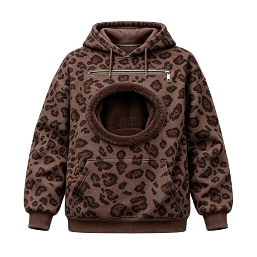 Pet Pouch Hoodie For Women, Cat Hoodie With Pouch For Small Dogs And Cats - image 4